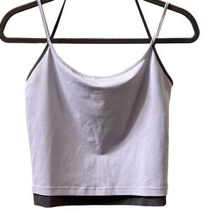 Reoria double layered tank, gray and white, size small